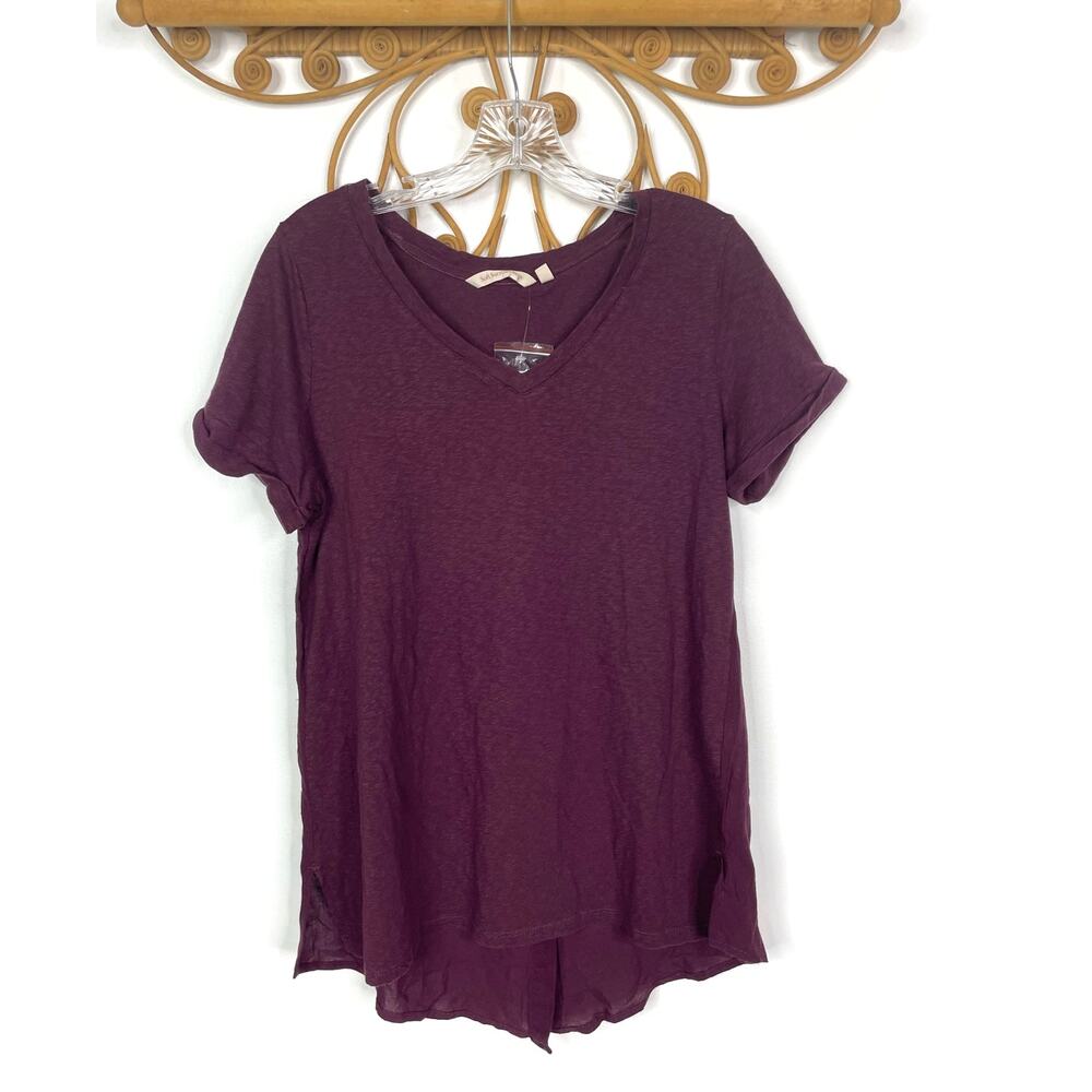 Soft Surroundings purple short sleeve shirt XS
